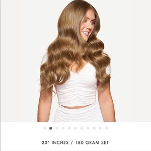 Luxy Hair Halo extension set. 20” Bronde!